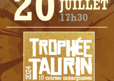 20 juillet  La course de l’année concours de manades le 10 ans du 3M